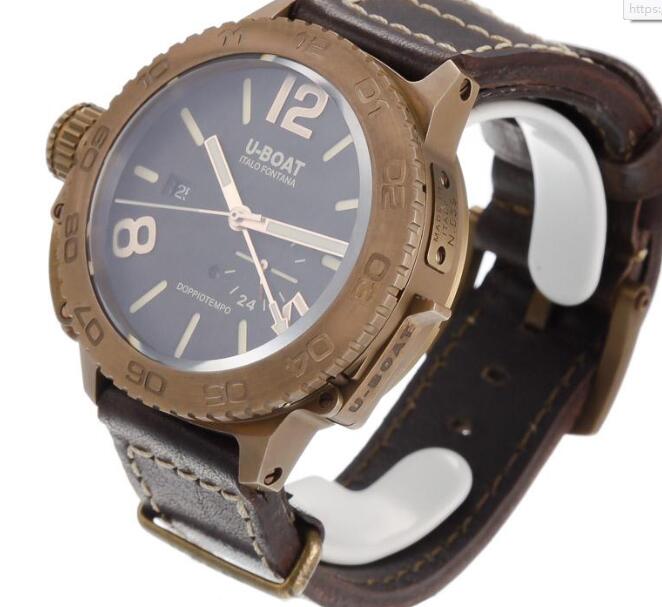 U-BOAT Classico DOPPIOTEMPO 46 BRONZE BR 9008 Replica Watch